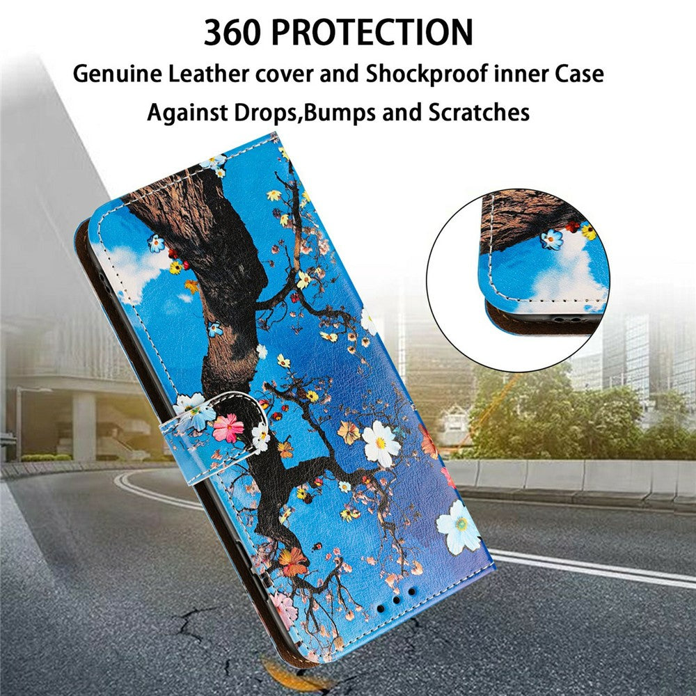 Phone Case For Xiaomi Redmi Note 15 4G (Global) / Note 15 5G (Global) / Poco M8 5G Pattern Printed Wallet Flip Stand PU Leather Cover with Wrist Strap