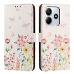 For Xiaomi Redmi Note 14 5G Case Pattern Printed Wallet Flip Stand PU Leather Phone Cover with Wrist Strap