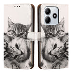 For Xiaomi Redmi Note 14 5G Case Pattern Printed Wallet Flip Stand PU Leather Phone Cover with Wrist Strap