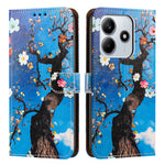 For Xiaomi Redmi Note 14 5G Case Pattern Printed Wallet Flip Stand PU Leather Phone Cover with Wrist Strap