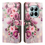 Phone Case For Xiaomi Redmi Note 14 Pro 4G / Note 14 Pro 5G / Poco X7 5G Pattern Printed Wallet Flip Stand PU Leather Cover with Wrist Strap