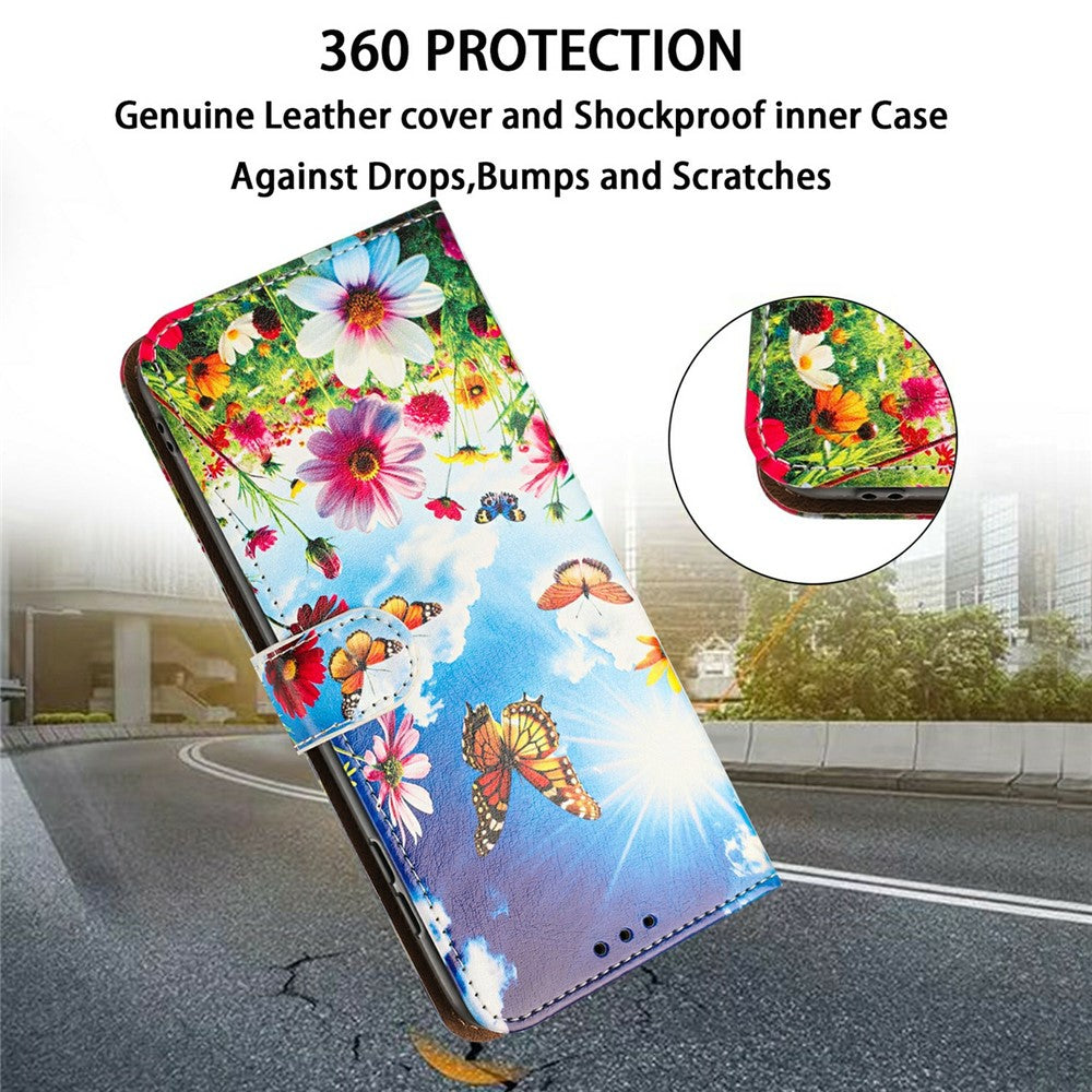 Phone Case For Xiaomi Redmi 14C 4G / 14C 5G / 14R 5G / 17C 4G / 17C 5G / Poco C75 4G Pattern Printed Wallet Flip Stand PU Leather Cover with Wrist Strap
