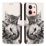 For Xiaomi Redmi 15C 4G (EU) (173mm) / 15C 5G (EU) (173mm)  Case Pattern Printed Wallet Flip Stand PU Leather Phone Cover with Wrist Strap