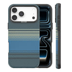 For iPhone 18 Pro Max Magnetic Case Gradient Rainbow Leather Coated TPU + PC Hybrid Shockproof Cover