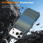 For iPhone 18 Pro Max Magnetic Case Gradient Rainbow Leather Coated TPU + PC Hybrid Shockproof Cover