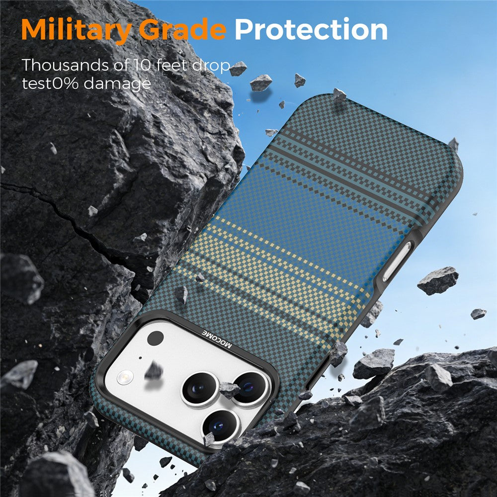 For iPhone 18 Pro Max Magnetic Case Gradient Rainbow Leather Coated TPU + PC Hybrid Shockproof Cover