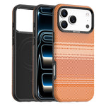 For iPhone 18 Pro Max Magnetic Case Gradient Rainbow Leather Coated TPU + PC Hybrid Shockproof Cover
