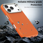 Til iPhone 18 Pro Cover Kompatibelt med MagSafe Fint Gittermønster Læderbelagt TPU PC Telefoncover med Metal Linseramme
