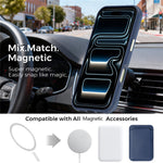 For iPhone 18 Pro Case Compatible with MagSafe Fine Grid Texture Leather Back Phone Cover with Detachable Card Holder
