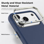 For iPhone 18 Pro Case Compatible with MagSafe Fine Grid Texture Leather Back Phone Cover with Detachable Card Holder