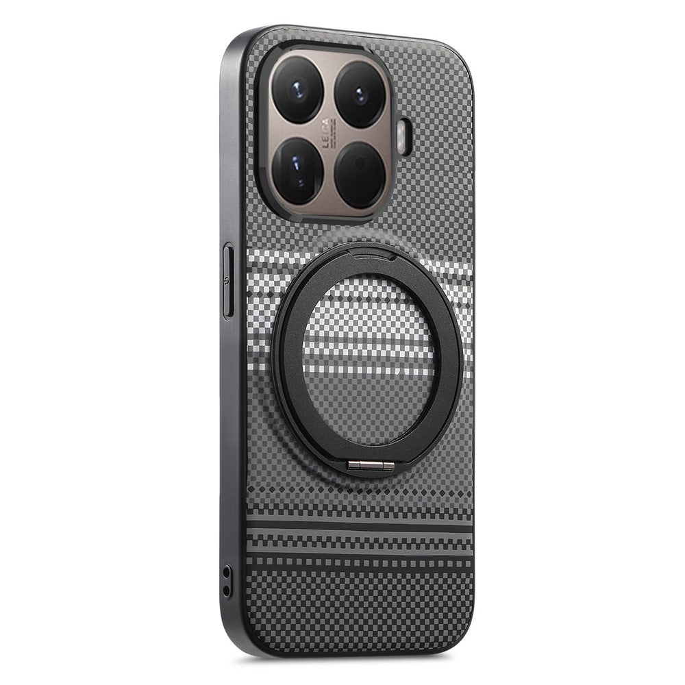 Xiaomi 17T-etui med magnetisk støttefod, læder + TPU-mobilcover med skærmbeskytter af hærdet glas