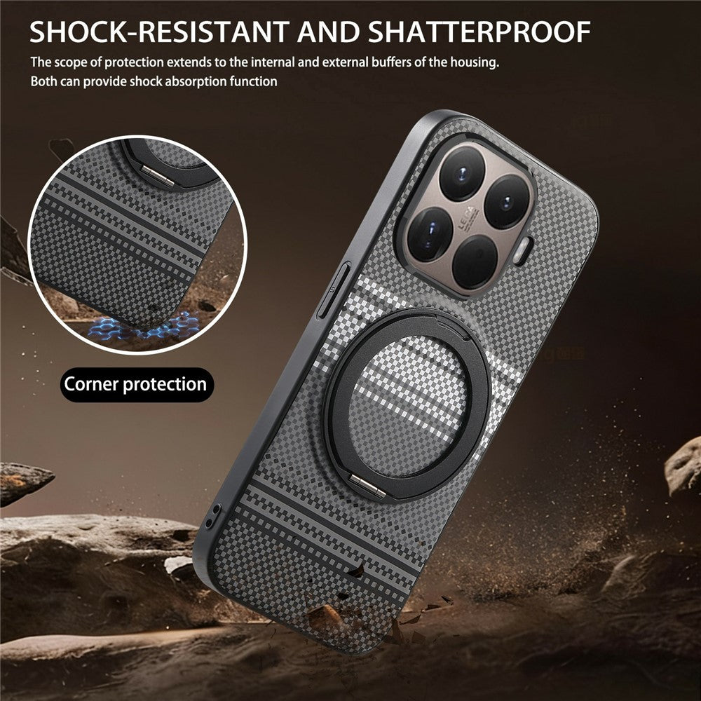 Xiaomi 17T-etui med magnetisk støttefod, læder + TPU-mobilcover med skærmbeskytter af hærdet glas