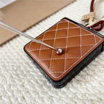 For Samsung Galaxy Z Flip7 5G Case Air Cushion V-Pattern Diamond Grid Leather + PC Phone Cover with Lanyard