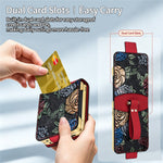 For Samsung Galaxy Z Flip8 Kickstand Case Flower Pattern Leather + PC Phone Cover with Back Film