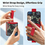 For Samsung Galaxy Z Flip8 Kickstand Case Flower Pattern Leather + PC Phone Cover with Back Film