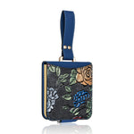 For Samsung Galaxy Z Flip8 Kickstand Case Flower Pattern Leather + PC Phone Cover with Back Film