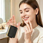 For Samsung Galaxy Z Flip8 Case PU + PC Protective Phone Cover with Finger Holder
