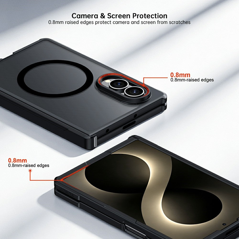 XUNDD For Samsung Galaxy Z Fold8 Magnetic Case TPU + PC Folding Hinge Shockproof Phone Cover