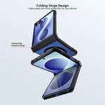 XUNDD For Samsung Galaxy Z Flip8 Magnetic Case TPU + PC Folding Hinge Shockproof Phone Cover