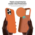 For iPhone 15 Pro Max Magnetic Case Tech Fabric Coated TPU + PC Anti-Drop Phone Cover