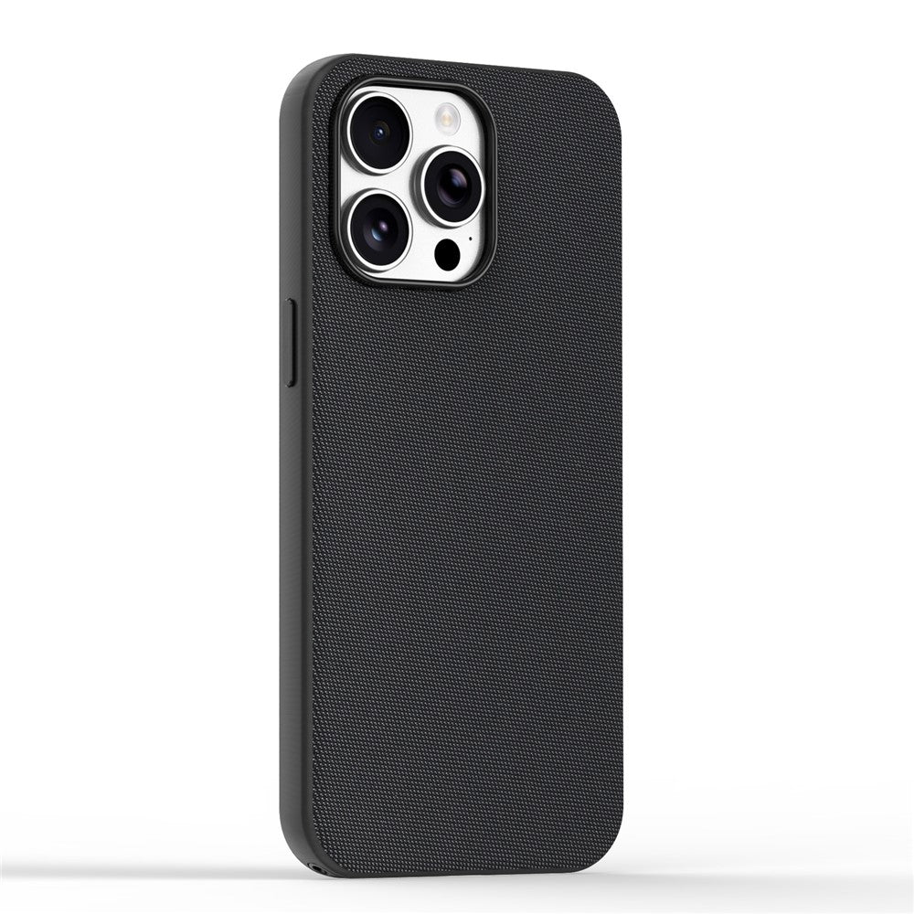 For iPhone 15 Pro Max Magnetic Case Tech Fabric Coated TPU + PC Anti-Drop Phone Cover