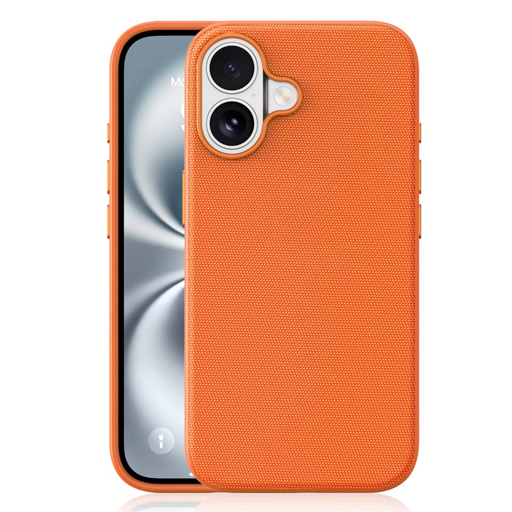 Til iPhone 16 Magnetisk Cover Tech-stofbelagt TPU + PC Anti-drop Telefoncover