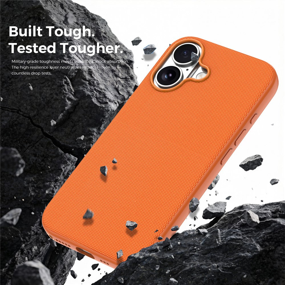 Til iPhone 16 Magnetisk Cover Tech-stofbelagt TPU + PC Anti-drop Telefoncover