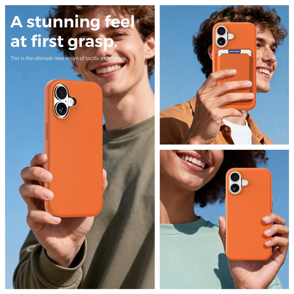 Til iPhone 16 Magnetisk Cover Tech-stofbelagt TPU + PC Anti-drop Telefoncover