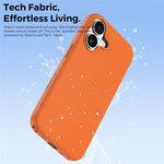 Til iPhone 16 Magnetisk Cover Tech-stofbelagt TPU + PC Anti-drop Telefoncover