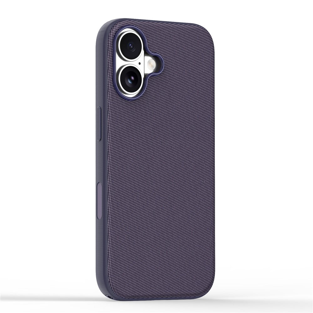 Til iPhone 16 Magnetisk Cover Tech-stofbelagt TPU + PC Anti-drop Telefoncover