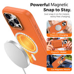 For iPhone 16 Pro Magnetic Case Tech Fabric Coated TPU + PC Anti-Drop Phone Cover