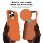 For iPhone 16 Pro Magnetic Case Tech Fabric Coated TPU + PC Anti-Drop Phone Cover