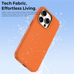 For iPhone 16 Pro Magnetic Case Tech Fabric Coated TPU + PC Anti-Drop Phone Cover