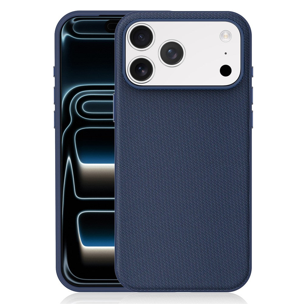 For iPhone 18 Pro Magnetic Case Tech Fabric Coated TPU + PC Anti-Drop Phone Cover