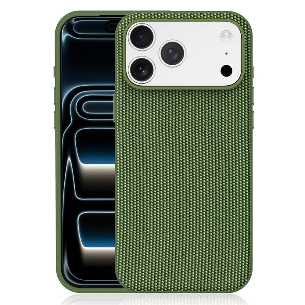 For iPhone 18 Pro Magnetic Case Tech Fabric Coated TPU + PC Anti-Drop Phone Cover