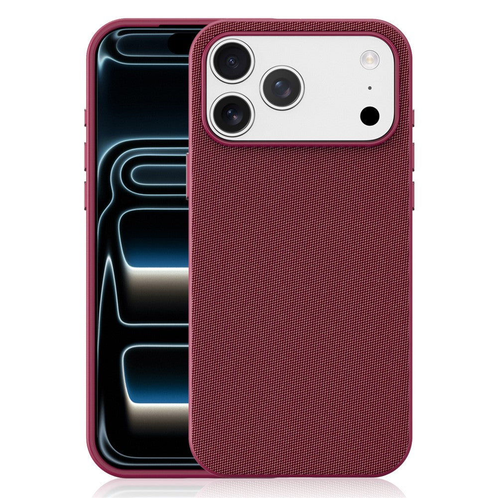 For iPhone 18 Pro Magnetic Case Tech Fabric Coated TPU + PC Anti-Drop Phone Cover