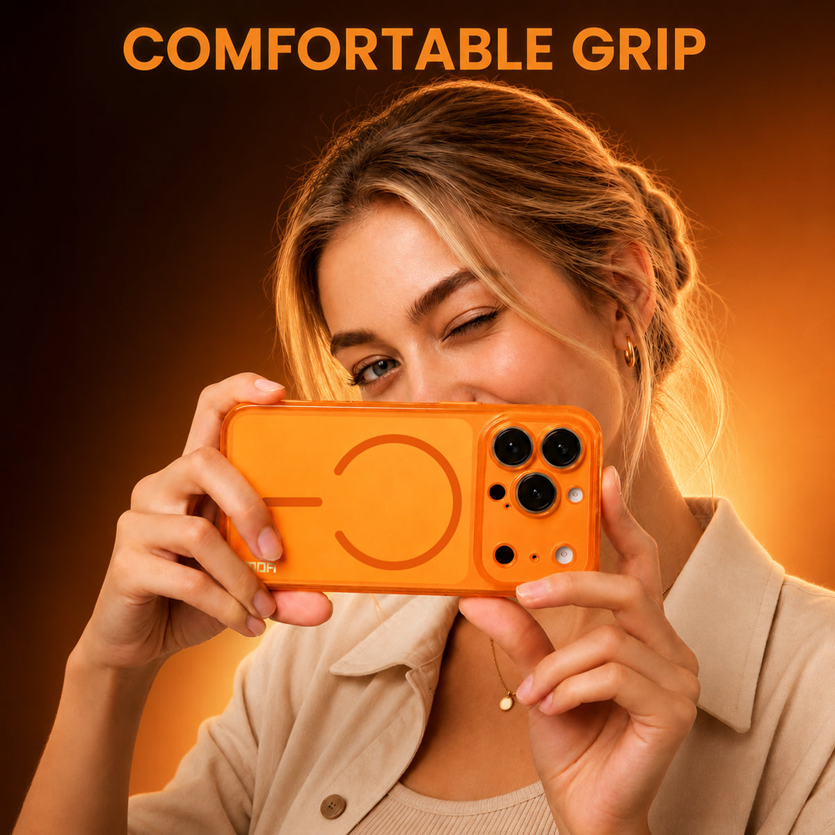 MOFI for iPhone 16 Pro Max Simple Series Matte Translucent TPU Full-Cover Phone Case with Mirror Film