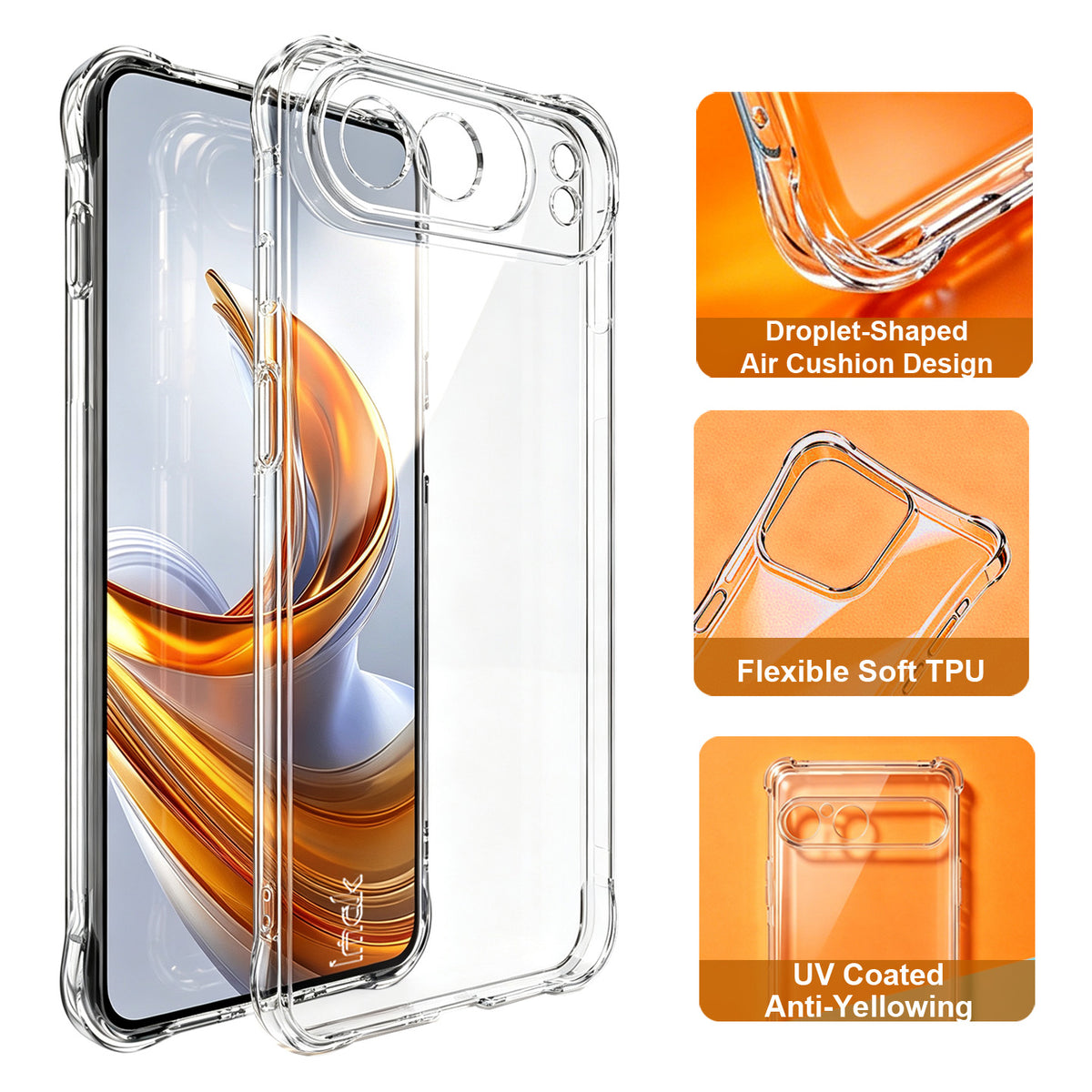 IMAK for ZTE nubia Air Pro 5G Case TPU Phone Cover Airbag Shockproof Protection