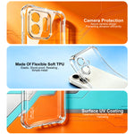 IMAK for OnePlus N6 4G Case TPU Phone Cover Airbag Shockproof Protection