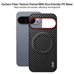 IMAK til Google Pixel 10 Pro / Google Pixel 10 Ruiyi Series Magnetisk Cover Kulfibertekstur Læder + PC Telefoncover