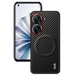 IMAK for Asus Zenfone 10 5G / Asus Zenfone 9 5G Ruiyi Series Magnetic Case Carbon Fiber Texture Leather + PC Phone Cover