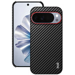 IMAK til Google Pixel 10 Pro / Google Pixel 10 Ruiyi Series Cover Kulfibertekstur Læder + PC Beskyttende Cover