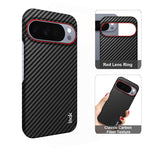 IMAK for Google Pixel 10 Pro XL Ruiyi Series Case Carbon Fiber Texture Leather + PC Protective Cover