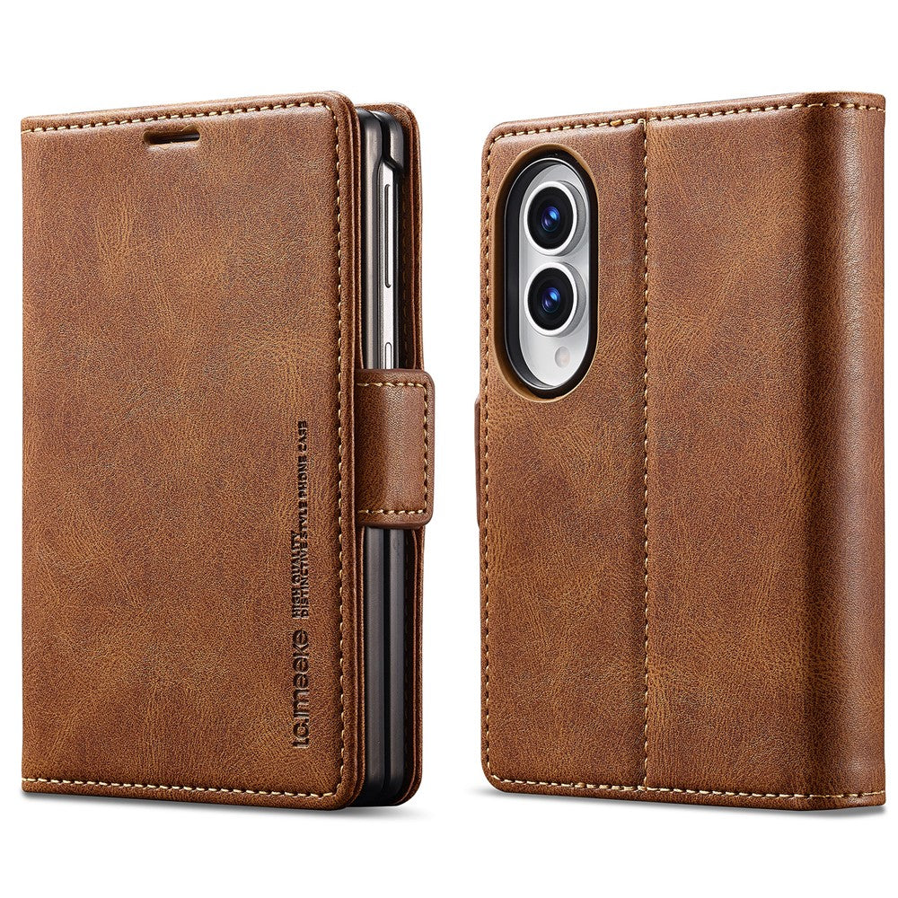 LC.IMEEKE For Samsung Galaxy Z Fold8 Leather Case RFID Blocking Card Slots Phone Cover
