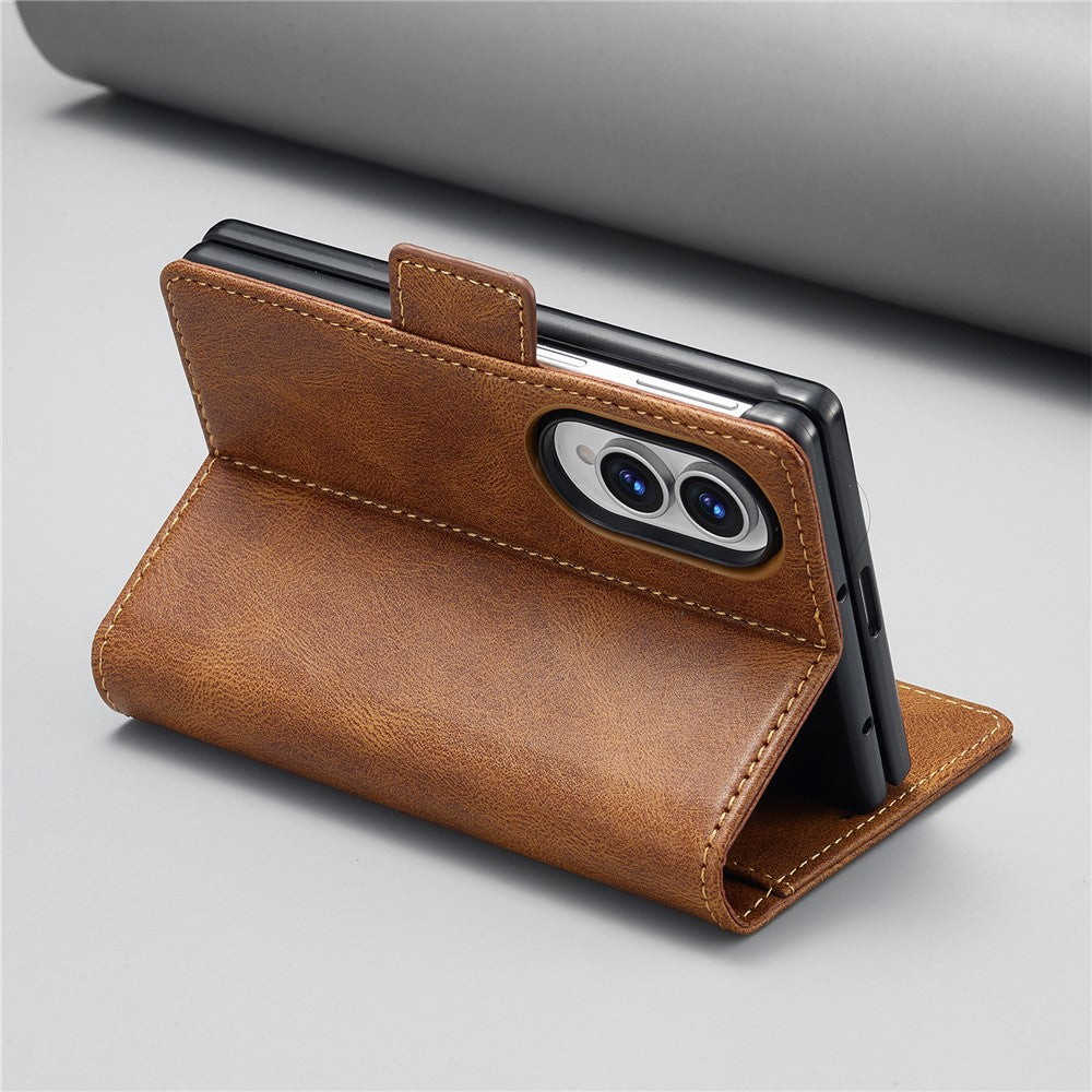 LC.IMEEKE For Samsung Galaxy Z Fold8 Leather Case RFID Blocking Card Slots Phone Cover