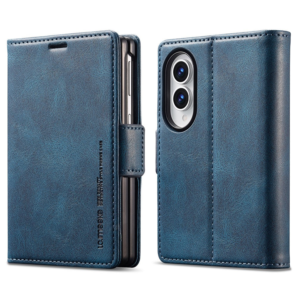 LC.IMEEKE For Samsung Galaxy Z Fold8 Leather Case RFID Blocking Card Slots Phone Cover
