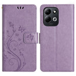 Xiaomi Redmi 17 5G / Redmi 17 4G Läderplånboksfodral med fjärilsblomma och rem