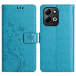 Xiaomi Redmi 17 5G / Redmi 17 4G Läderplånboksfodral med fjärilsblomma och rem