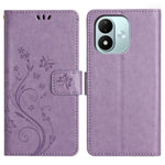Xiaomi Redmi Note 17 4G (Global) / Note 17 5G (Global) / Note 17 (Indien/Kina) 5G Läderplånboksfodral med fjärilsblomma och rem