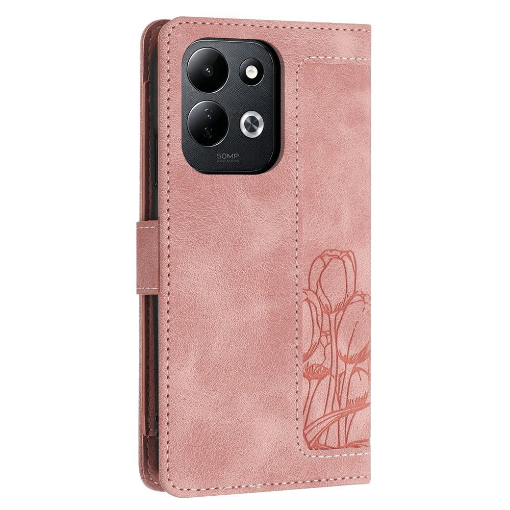 For Xiaomi Redmi 17 5G  /  Redmi 17 4G Case Tulip Leather Phone Cover with 5 Card Slots Wallet